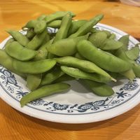 Ye olde classic, salted edamame.  at Shibata Restaurant in Myoko