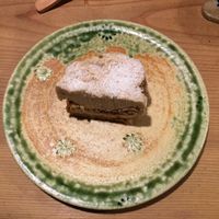 Homemade vegan cake at Megumi in Osaka