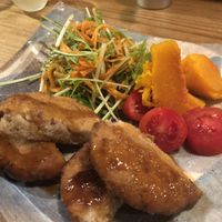Nuggets lunch plate at Megumi in Osaka