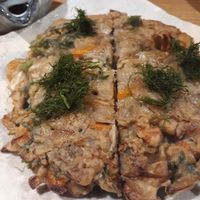 Okonomiyaki :) at Megumi in Osaka