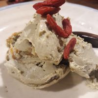 The vegan ice-cream! Kinda salty + sweet at Megumi in Osaka