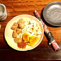 Deep fried soy bean meat  at Megumi in Osaka