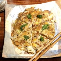 Okonomyaki  at Megumi in Osaka