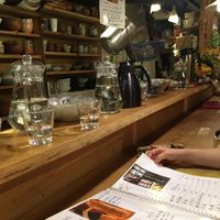 Bar seating only  at Megumi in Osaka