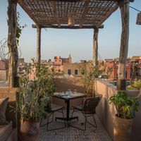 Mid terrace at NOMAD in Marrakech