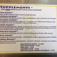 Supplements at Keva Juice in Las Cruces