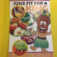 Flair on the wall at Keva Juice in Las Cruces