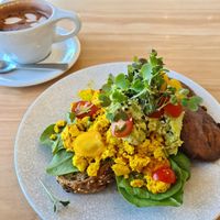 Tofu scramble at The Origin in Christchurch