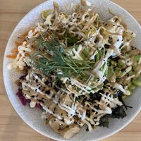 Poke bowl with avocadoo  at The Origin in Christchurch