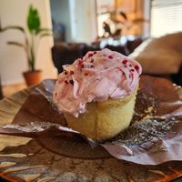 Lemon Strawberry Cupcake at Scratch Bake Shop in Rochester