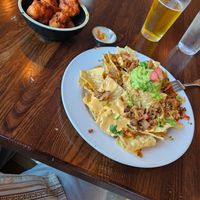 Cajun Cauliflower, Chikn Nachos, & Blonde Ale at Citizen Eatery in Austin