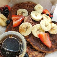 Gluten free flapjacks at Citizen Eatery in Austin