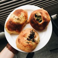 Savory buns at Apelila in Kyoto