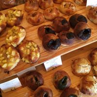 Breads - the chocolate and matcha filled breads are especially amazing warm.  at Apelila in Kyoto