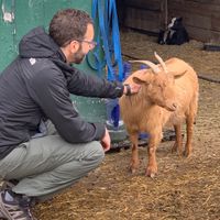 My Hubby and Violet  at Catskill Animal Sanctuary in Saugerties