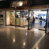 Outside  at Hive Cafe in Montreal