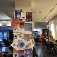 Inside cafe  at Hive Cafe in Montreal