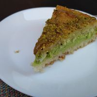 Torta al pistacchio at Un'Altra Idea in Bologna