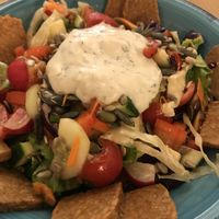 Salad with tempeh at Un'Altra Idea in Bologna