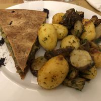 Broccoli pie with potatos  at Un'Altra Idea in Bologna