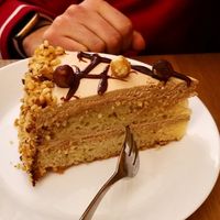 Hazelnut cake at Un'Altra Idea in Bologna