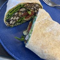 Black bean wrap  at Living Vine Organic Cafe in Fort Myers
