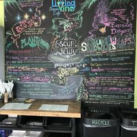 Side menu with food and specials at Living Vine Organic Cafe in Fort Myers