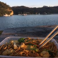 veggie noodles at Bayside Chinese Takeaway in Whitianga
