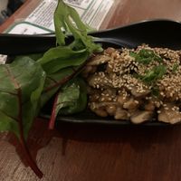 Cold mushroom dish. Didn’t like    at Mr. Ramen San in Melbourne