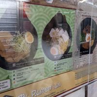 The veg options on the menu at Mr. Ramen San in Melbourne