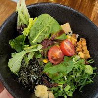 Dry ramen noodles with a rich, salty sauce bellow at Mr. Ramen San in Melbourne