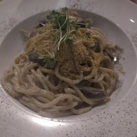 Vegan carbonara at La Pasta in Siem Reap