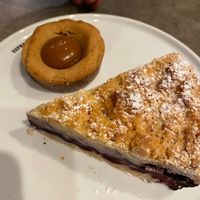Blueberry pie and salted caramel cookie at Espresso House - Vesterbrogade in Copenhagen