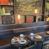 Only the food on the left is vegan   at Espresso House - Vesterbrogade in Copenhagen