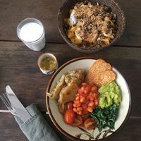 Vegan breakfast bowl at Lot369 in Phnom Penh
