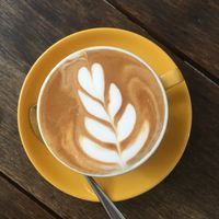 Soy milk latte at Lot369 in Phnom Penh