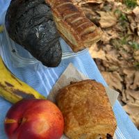 Strudel, Pain choco and chocolate raspberry crossaint  at Pappare' in Bologna