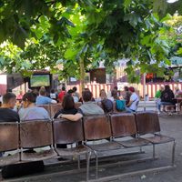 Public Viewing at Café Babette in Berlin