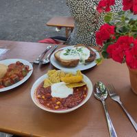Different food at Café Babette in Berlin