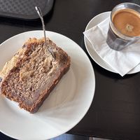 Vegan Banana Bread and Americano   at Café Babette in Berlin