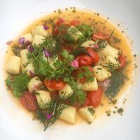 Spring Gnocchi  at Cafe Sydney in Sydney