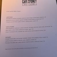   at Cafe Sydney in Sydney