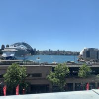 The view from the restaurant  at Cafe Sydney in Sydney