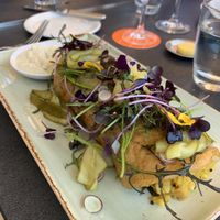 Potato and okra dosa at Cafe Sydney in Sydney