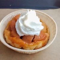 Tarte tatin with coconut Chantilly at Season Square in Paris