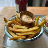Fries with spicy mayo at Season Square in Paris