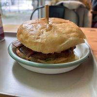 Spicy burger at Season Square in Paris