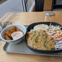 Nuggets side and lentil bowl, so good! at Season Square in Paris