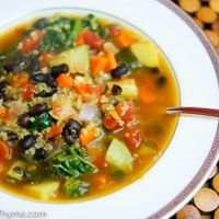 Vegan carrot soup at Melikrini in Athens