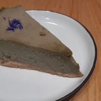 Vegan matcha cheesecake at Tombo in South West London